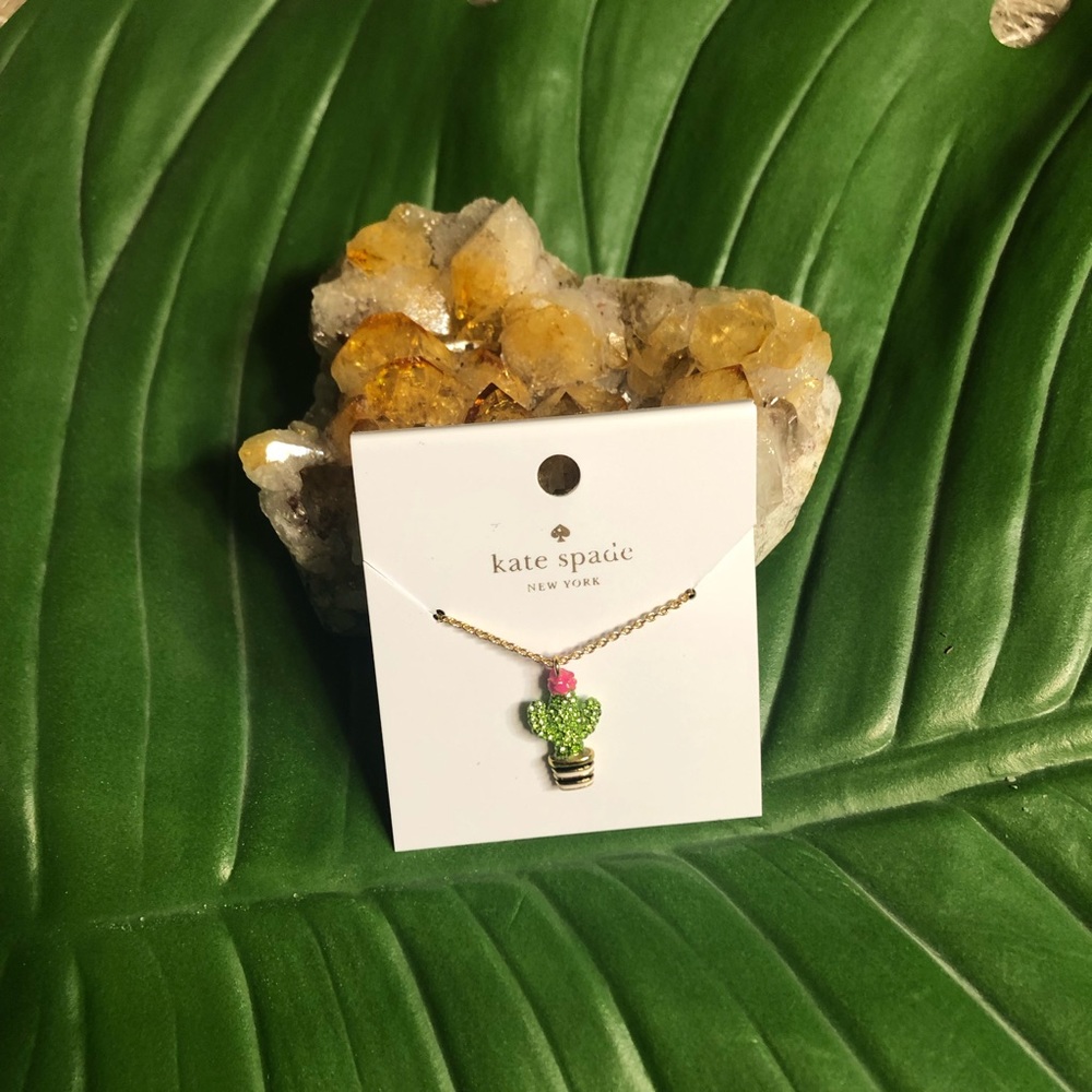 Kate Spade Scenic Root Cactus Necklace - Picture 2 of 3